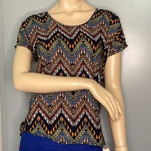 ⭐️Shringking Violet Polyester Shortsleeves Blouse Sz Sm⭐️